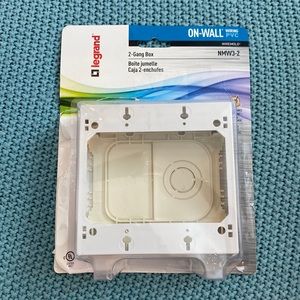 Legrand on-wall wiring pic 2-gang box nmw3-2